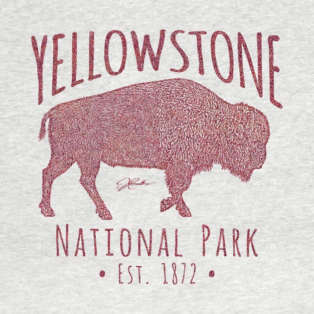 Yellowstone National Park, Walking Bison by jcombs